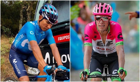 Nairo Quintana y Rigoberto Urán