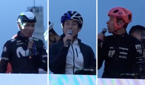 Nairo Quintana, Mariana Pajón y Rigo Urán