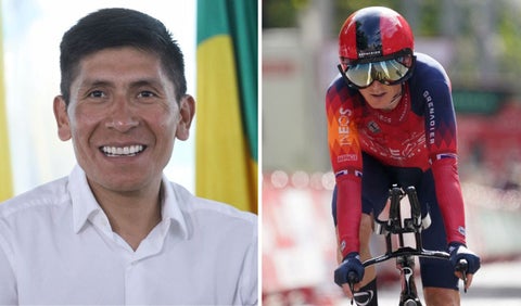 Nairo Quintana y Geraint Thomas