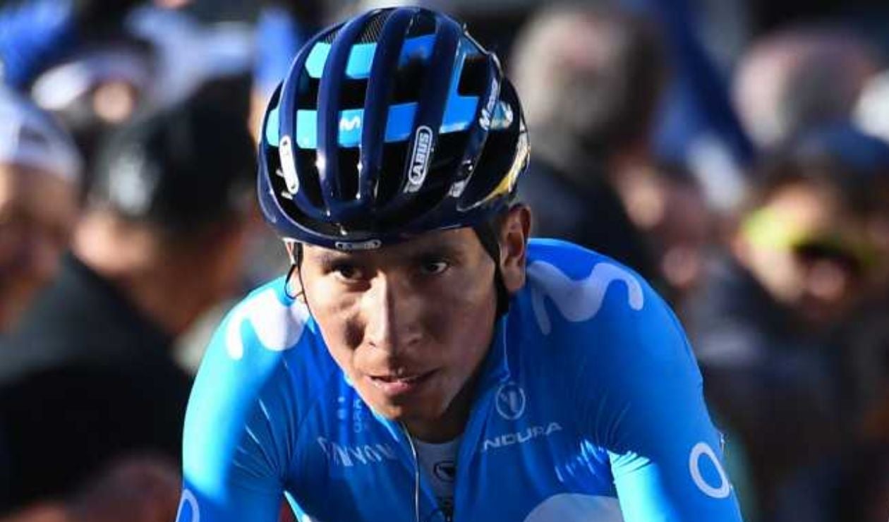 Nairo Quintana en el Movistar