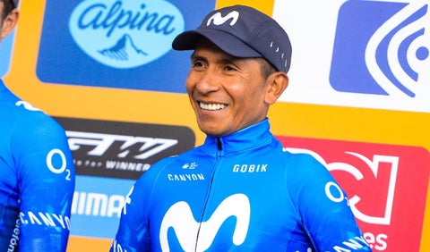 Nairo Quintana con el Movistar Team