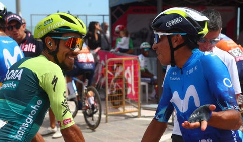 Dani Martínez se rindió ante Nairo por su ayuda en el Giro de Italia