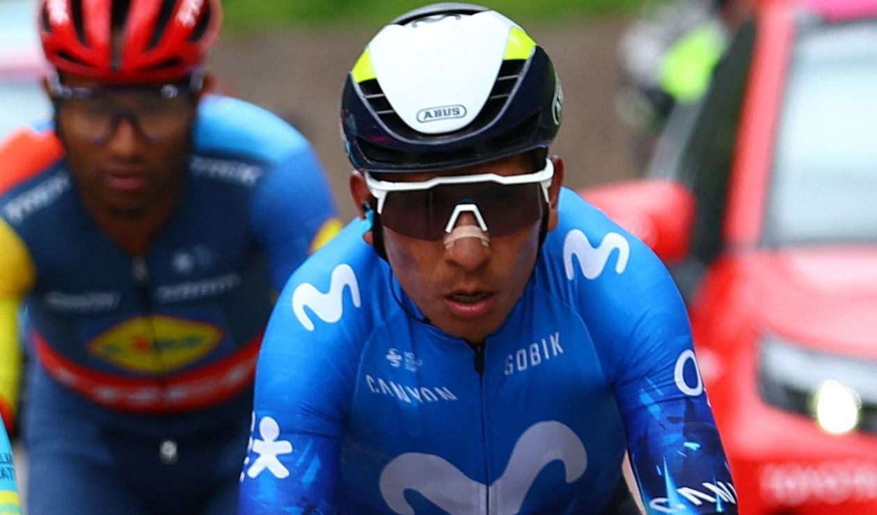 Nairo Quintana con el Movistar