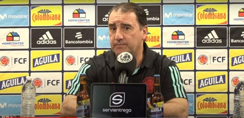 Néstor Lorenzo con la Selección Colombia