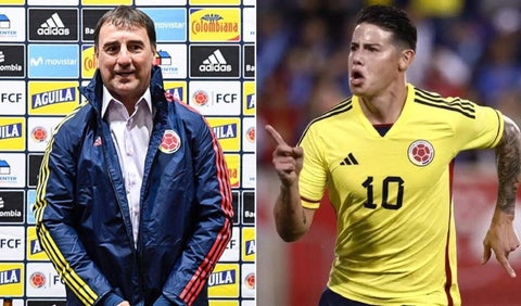 Néstor Lorenzo y James Rodríguez