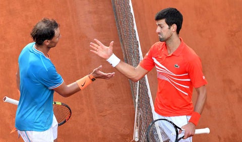 Rafael Nadal y Novak Djokovic