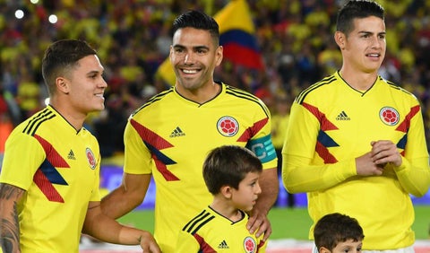 Juan Fernando Quintero, Falcao y James Rodríguez