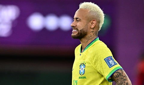 Neymar con la Selección de Brasil