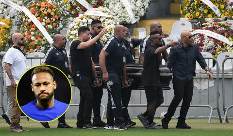 Neymar no asiste al velorio de Pelé