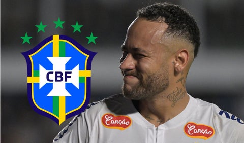 Neymar con la selección de Brasil