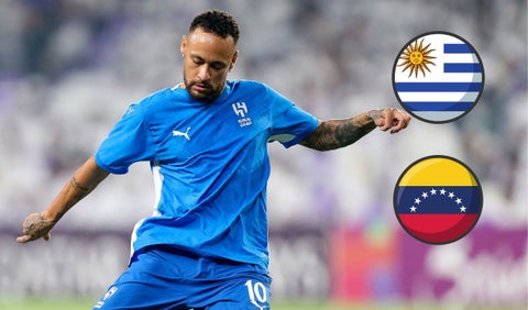 Neymar enciende las alarmas de Uruguay y Venezuela en Eliminatorias