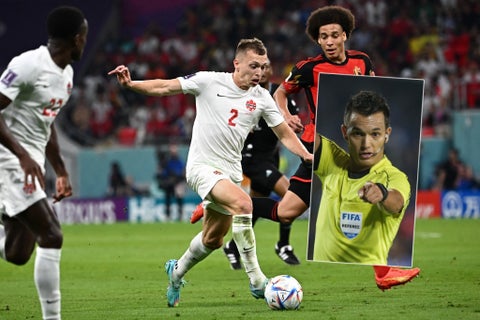 Nicolás Gallo fue VAR en el partido Canadá vs Bélgica en el Mundial Qatar 2022