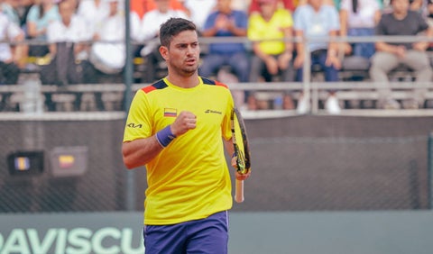 Nicolás Mejía en la Copa Davis
