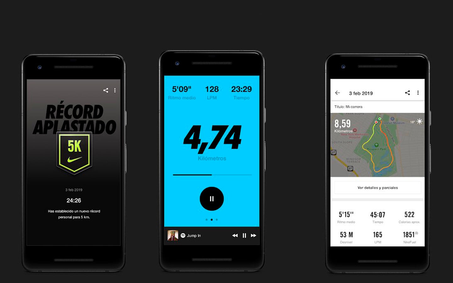 nike app, para correr