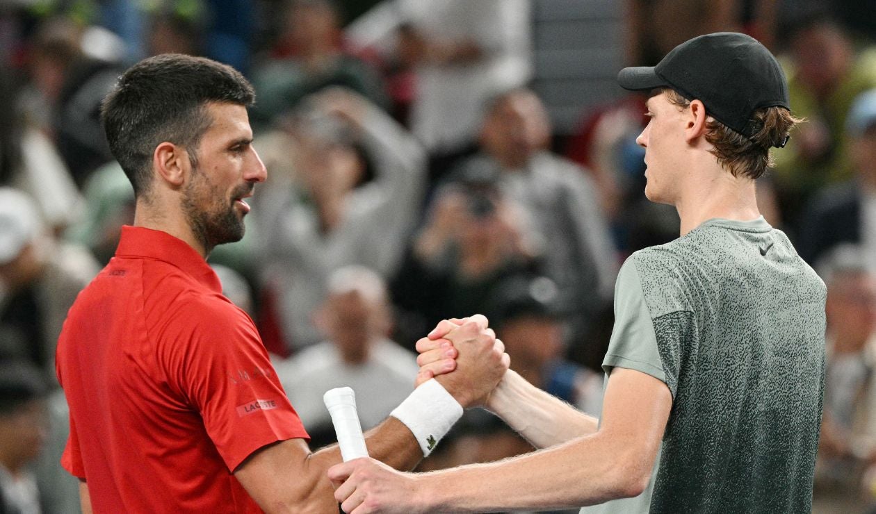 Novak Djokovic y Jannik Sinner