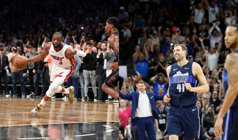 Dwyane Wade y Dirk Nowitzki