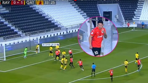 Nuevo pasegol de James Rodríguez en Al Rayyan