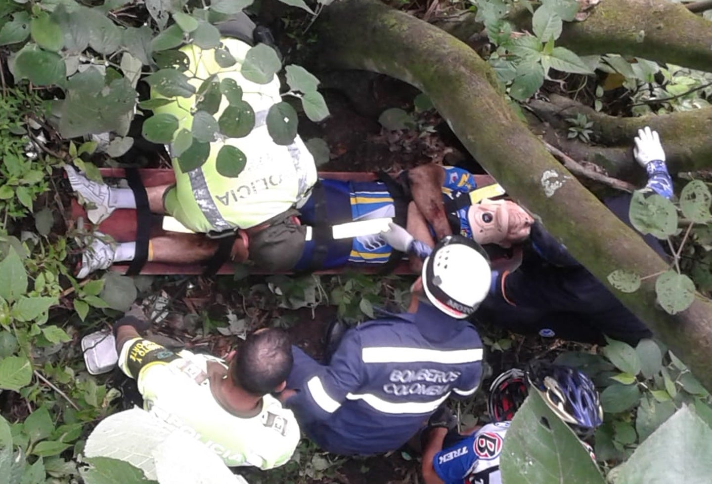 Ciclista se accidentó entre Boquerón y Coello