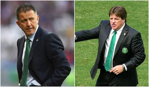 Juan Carlos Osorio y Miguel Herrera