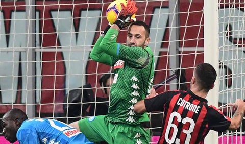 David Ospina, arquero de Napoli