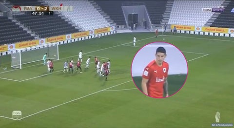 Otro pasegol de James con el Al Rayyan