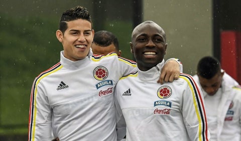 James Rodríguez, Pablo Armero