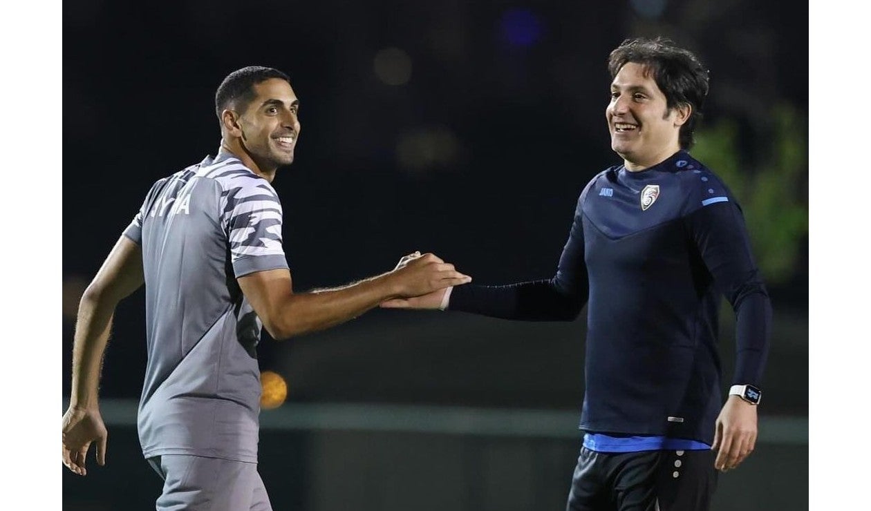 Pablo Sabbag con la selección de Siria en amistosos