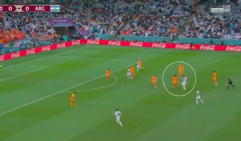 Pasegol de Messi en Argentina vs Países Bajos