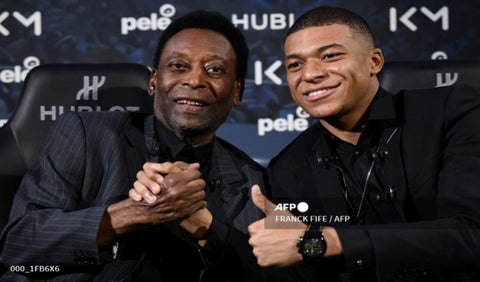 Pelé y Mbappé