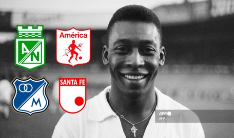 Pelé - Nacional, América, Millonarios y Santa Fe