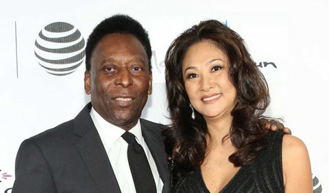 Pelé y su esposa