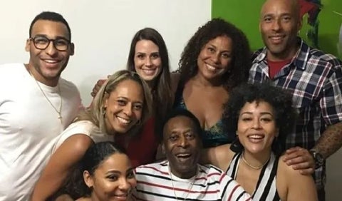 Pelé y sus hijos
