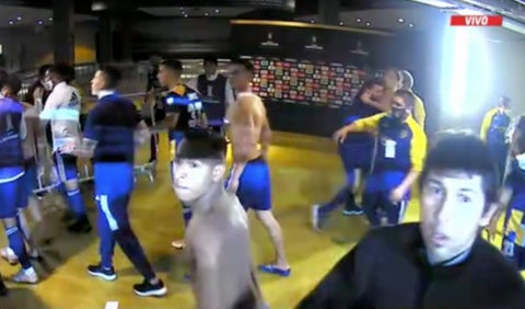 Pelea de Boca Juniors tras perder con Mineiro