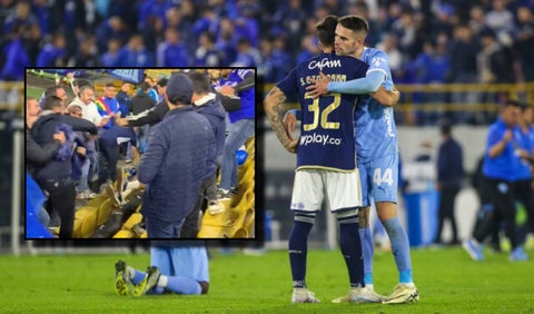 Hinchas de Millonarios pelean tras la eliminación de Copa Libertadores