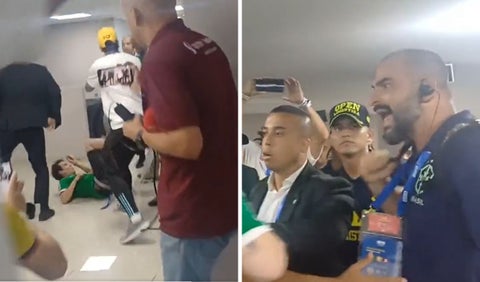 Pelea en sala de prensa tras Colombia vs Brasil