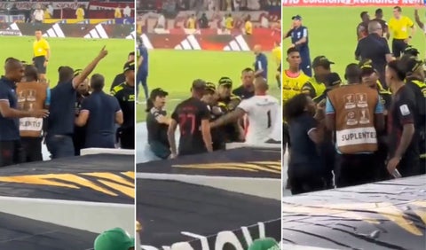 Pelea entre jugadores de América y policía