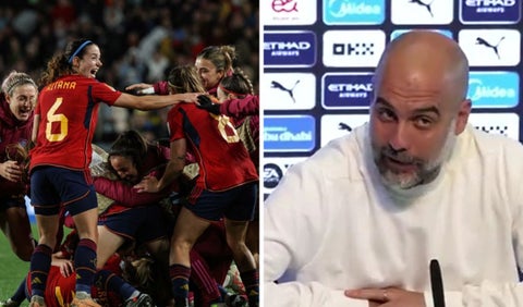 Pep Guardiola y la selección de España en el Mundial Femenino