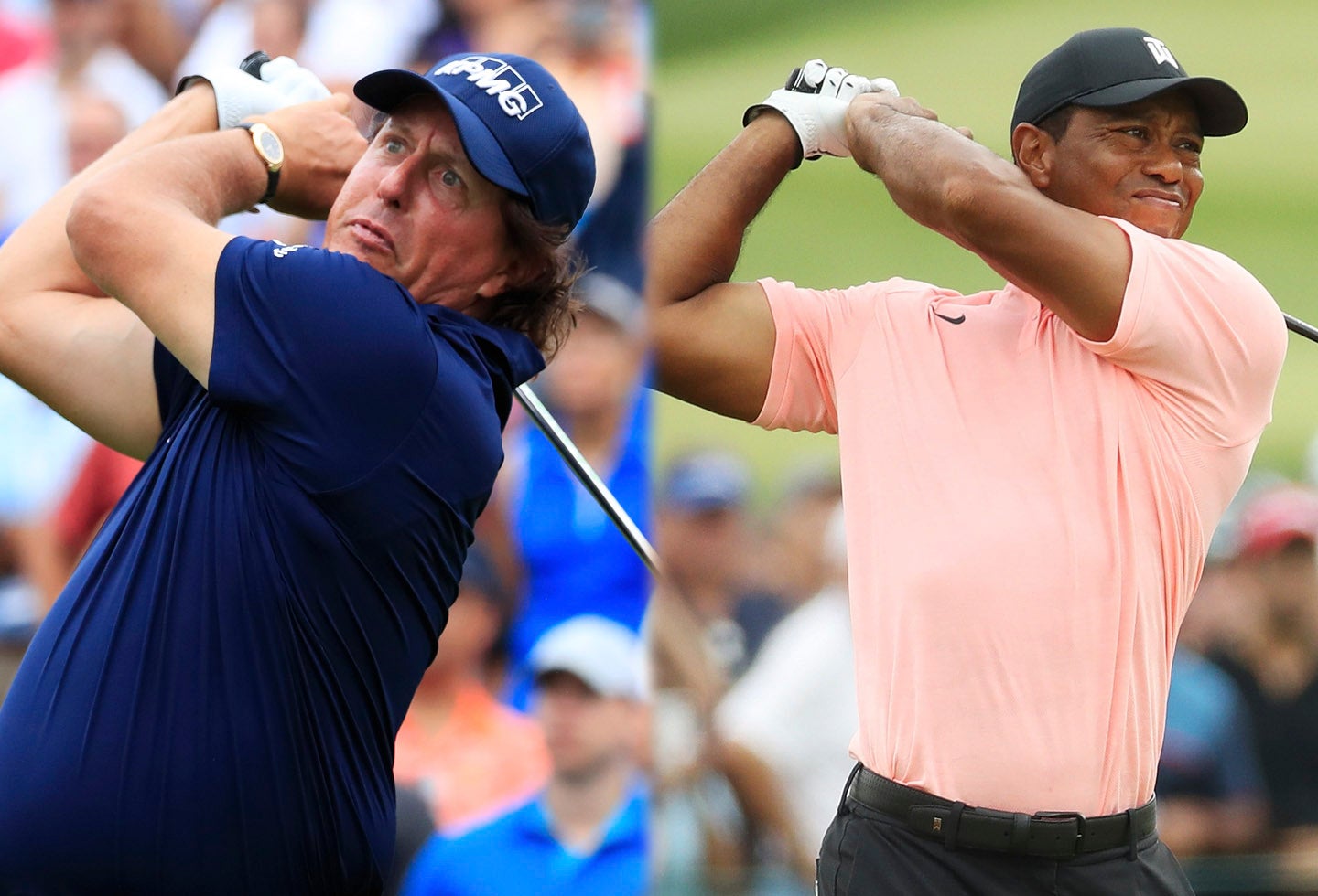 Phil Mickelson y Tiger Woods listos para la Ryder Cup