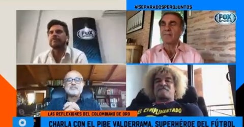 Pibe Valderrama y Oscar Ruggeri en Fox Sports