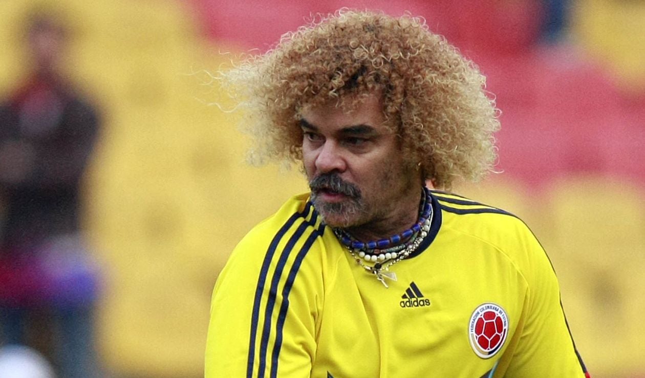 Pibe Valderrama con la selección Colombia