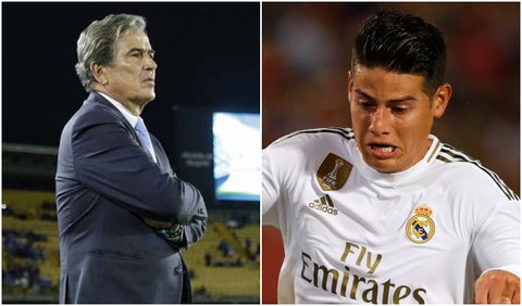 Jorge Luis Pinto y James Rodríguez