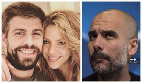 Piqué, Shakira y Guardiola