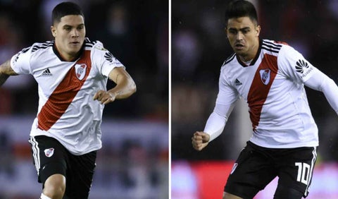 Juan Fernando Quintero y el 'Pity' Martínez