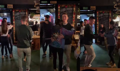 Pogacar bailando merengue