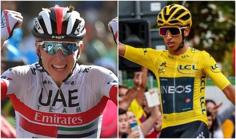 Pogacar y Egan Bernal