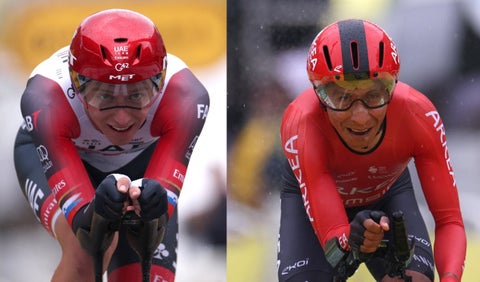 Pogacar - Nairo Quintana.