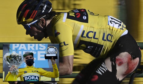 Schachmann habla de la caída de Primoz Roglic