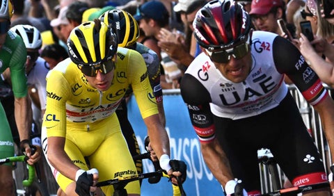 Pogacar y Majka en el Tour de Francia