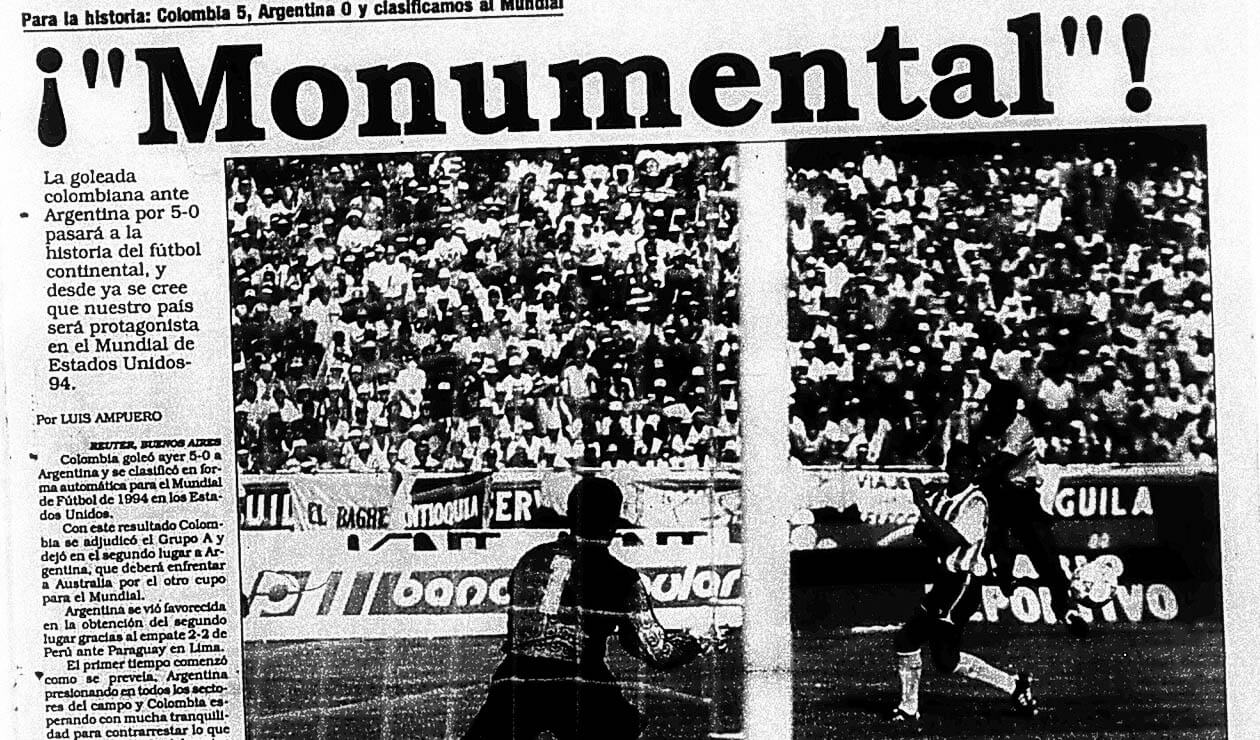 El diario Vanguardia Liberal y las reacciones por el triunfo de Colombia ante Argentina 5-0 