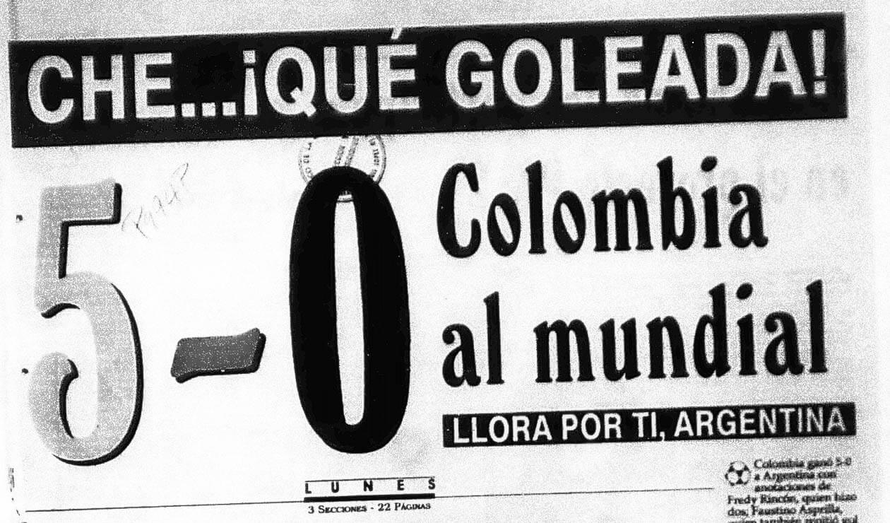 Portada del diario La Patria el 6 de septiembre de 1993 